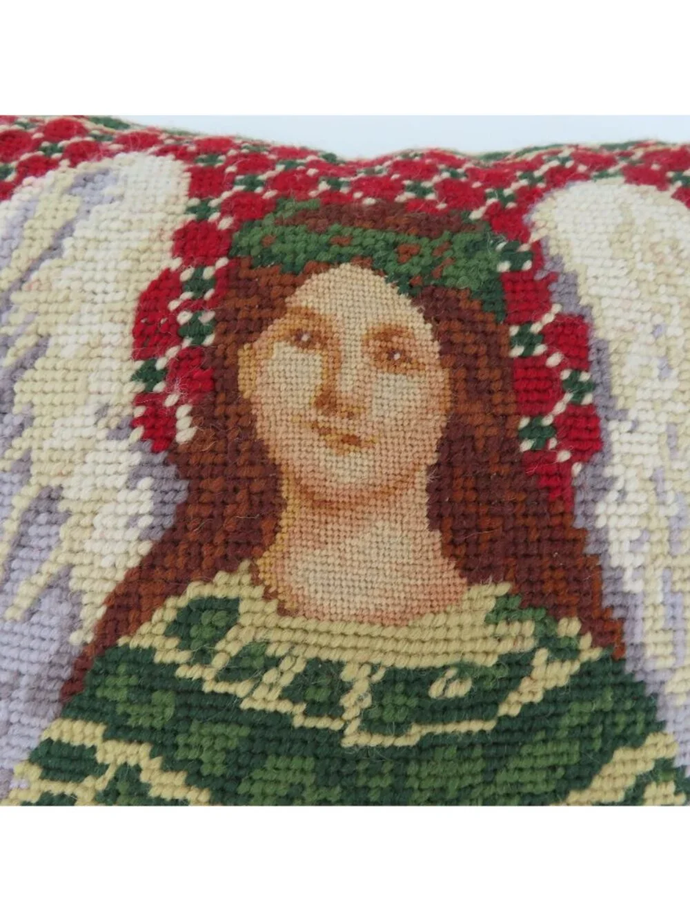N/A needlepoint throw
